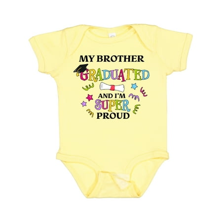 

Inktastic My Brother Graduated and I m Super Proud Boys or Girls Baby Bodysuit