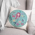 thumbnail image 2 of Creative Products Mermaid and Friends 16x16 Spun Poly Pillow, 2 of 2