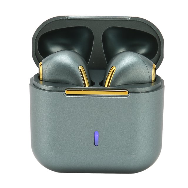 Auriculares De Botón, Reconexión Automática Bluetooth 5.0 Auriculares Inalámbricos Estéreo Compactos Para El Hogar Deportivo Cergrey Verde