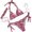 Orange, variant on LIUJUNSHOP Cheeky Triangle Bikini Sets for Women Sexy String Bathing Suit 2 Piece