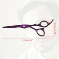 thumbnail image 4 of Unique Bargains Vocoste Professional Hair Cutting Shears 6.5 Inch Hair Scissors Stainless Steel Razor Edge Barber Scissors Purple, 4 of 7