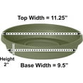 thumbnail image 2 of Bloem Terra Plant Saucer Tray for Planters 9-12" Living Green, 2 of 4
