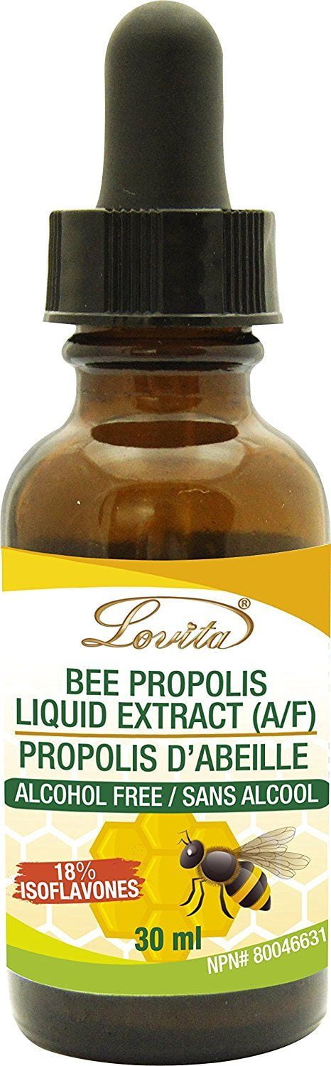 Lovita Bee Propolis Liquid Extract, 500mg/ml, 18% bioflavonoids, 30ml  642415075060