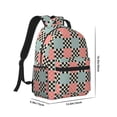thumbnail image 2 of Goofa Colorful Checkered Pattern Comfortable Student Backpack - Ergonomic Design, Durable, Water-Resistant, Multi-Compartment,Travel, and Outdoor Activities, 2 of 5