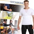 thumbnail image 6 of QRIC Men Body Shaper Slimming Vest Tight Tank Top Compression Shirt Tummy Control Underwear Moobs Binder, 6 of 6