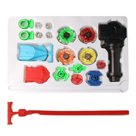 Icetek Sports Fusion Top Metal Master Rapidity Fight Beyblade with 4D Launcher Grip Set (7 Piece Set)