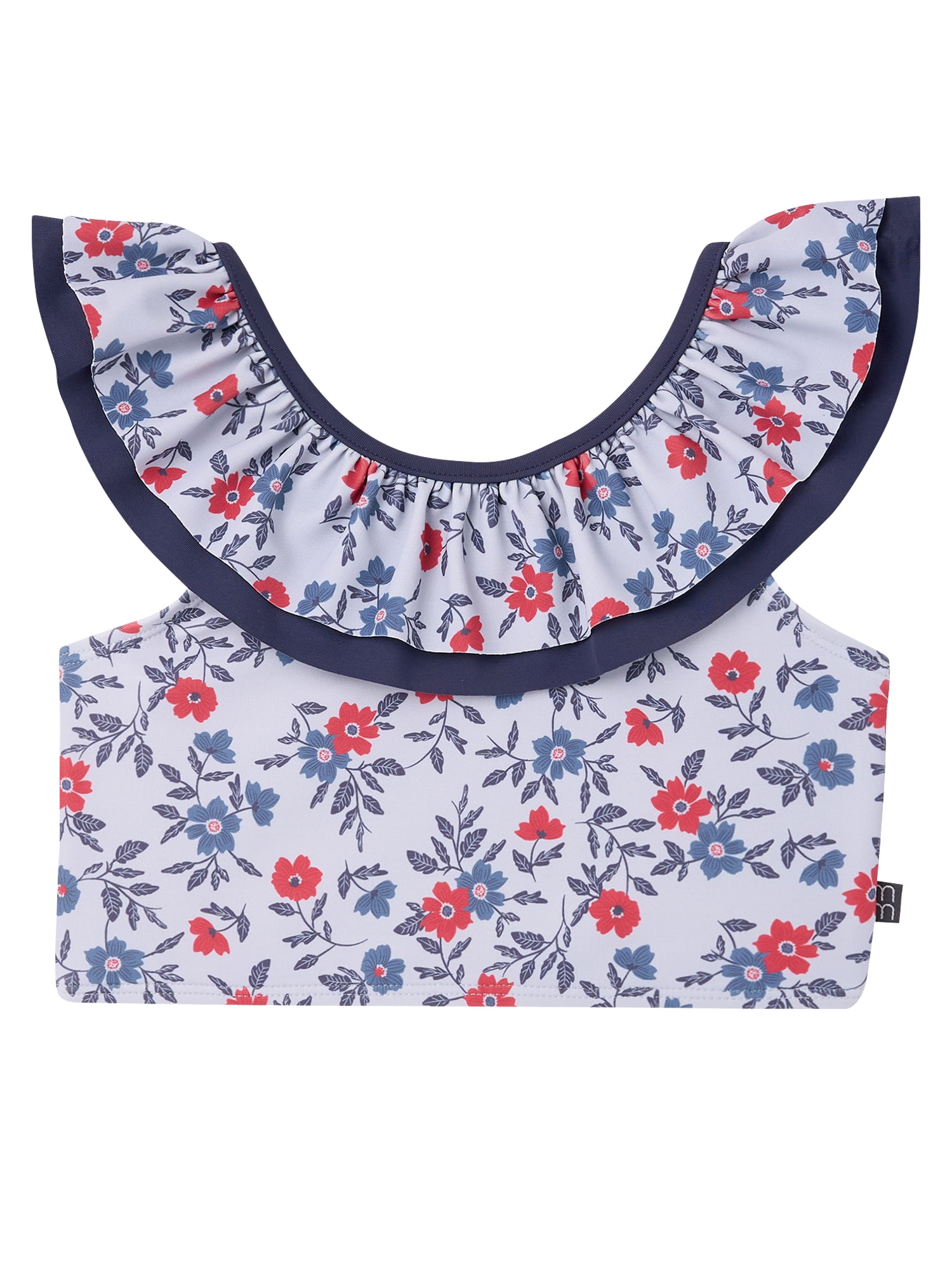 Modern Moments by Gerber Toddler Girl Two- Piece Swimsuit with Double Ruffle, Sizes 12M-5T
