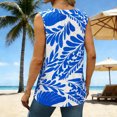 thumbnail image 4 of Camisa Impresa Casual sin Mangas con Cuello en V para el Desgaste de Primavera Y Verano, Tela Transpirable Suave Y Cómoda, Versátil Todos los Días, 4 of 9