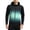 Mint Green, variant on Men's Gradient Print Reflective Strip Hooded Running Jacket Full Zip Raglan Sleeve Quick Dry Breathable Athletic Wind Coat Moisture Wick