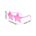 thumbnail image 3 of Wutalume Five-Pointed Star Shaped Sunglasses, Trendy Funny Fashion Sun Glasses for Beach, Party, and Photo Props, UV Protection, Unisex Novelty Eyewear for Costume & Fun,pink, 3 of 7