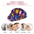 thumbnail image 6 of KLL Cute Flat Hand Drawn Fishes Pattern Shower Cap & Bath Cap for Women,Reversible Oversized Waterproof Shower Caps for all Hair Lengths,Elastic Reusable Bathing Hair Cap, 6 of 6