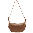 thumbnail image 2 of Bolso Hombro Mujer Pu Tejido Casual 8243 Caqui, 2 of 9
