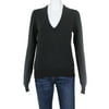 Pre-owned|Dolce & Gabbana Womens V Neck Sweater Dark Gray Size Italian 44