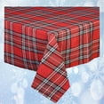 thumbnail image 7 of Christmas Tartan Plaid Tablecloth Red Green White St Nicholas Square (60 x 84 Rectangle), 7 of 7