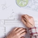 thumbnail image 4 of Regla geométrica multifuncional, herramienta de plantilla de dibujo geométrico, suministros de oficina escolares de plástico para estudiantes, 4 of 5
