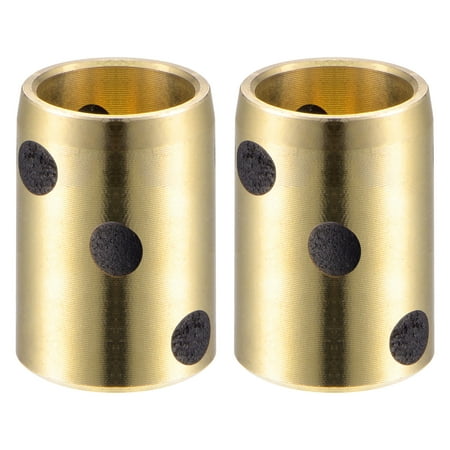 

Uxcell 8mm x 10mm x 15mm Sleeve Bearings Wrapped Oilless Bushings Brass Graphite 2 Pack