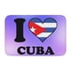 thumbnail image 1 of Alfombra de baño antideslizante supersuave con la bandera cubana I Love Cuba para baño, cocina, dormitorio, hogar, 15,75 x 23,62 pulgadas, 1 of 6