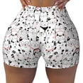 thumbnail image 2 of Picia Cute Cat Printed Workout Shorts for Women Seamless Scrunch Butt Lifting High Waisted Yoga Gym Booty Running Moisture-wicking Short Pants-XX-Large, 2 of 9