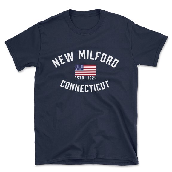 New Milford Connecticut Patriot Men's Cotton T-Shirt