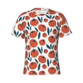 thumbnail image 3 of Naloa Hand Drawn Tomatoes Men's T-Shirt Sport T-shirt Men's Basic Tee Casual Men's Shirt, Round Neck, Short Sleeves - Medium, 3 of 5