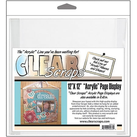 Clear Scraps Acrylic Page Frame, 12" x 12"