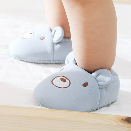 

Gubotare Baby Walking Shoes Baby Boy s Girl s Fashion Cute Short Boots Socks Shoes Boots Soft And Warm Winter Shoes Blue 12 Months