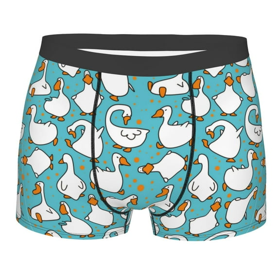Naloa Cartoon Funny Goose Print Mens Underwear - Boxers for Men, Classic Briefs for Men