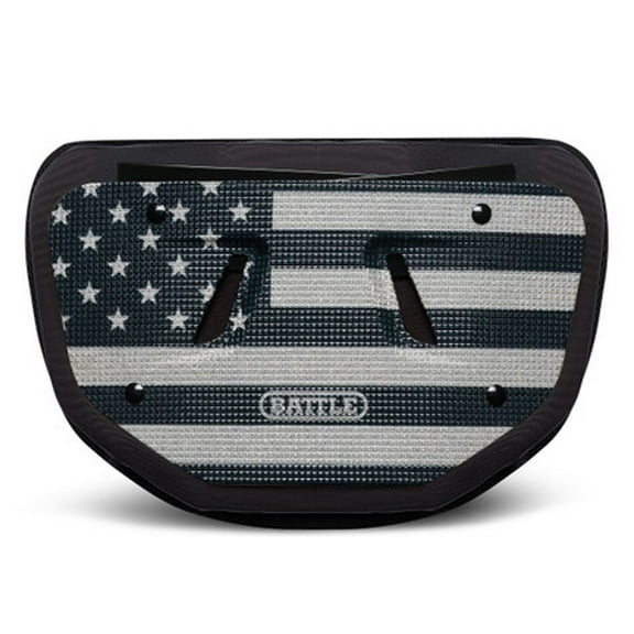 Battle Sports  Youth Backplate "American Flag" Diamond - Black/Silver