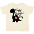 thumbnail image 3 of Inktastic Happy Valentines Day with Dinosaur Silhouette and Heart Boys or Girls Toddler T-Shirt, 3 of 5