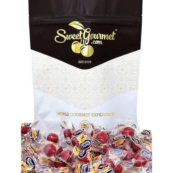 SweetGourmet Small Fireballs Wrapped Cinnamon Candy, Tongue Torchers,  1 Pound Bulk Bag