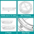 thumbnail image 4 of Sorbus 2 Tier Rotating Lazy Susan Turntable Set - Organizer for Cabinet Pantry Counter Fridge, 4 of 8