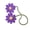 Purple, variant on Jkung Handmade Flower Ornament Realistic Easy to Hang Car Rear View Mirror Hanging Charm Automotive Interior Ornament