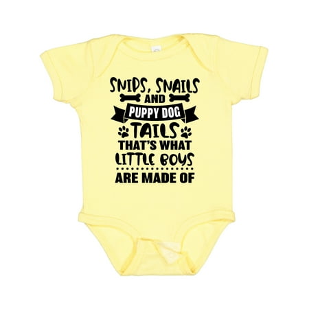 

Inktastic Snips Snails and Puppy Dog Tails That s What Little Boys Gift Baby Boy Bodysuit