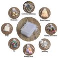 thumbnail image 3 of 100 bolsas de organza de 9 x 7 cm - Blancas cosidas a mano, 3 of 5