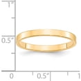 thumbnail image 3 of 14K Yellow Gold 14Ky 2.5mm Ltw Flat Band Size 9 Made In United States fll025-9, 3 of 5