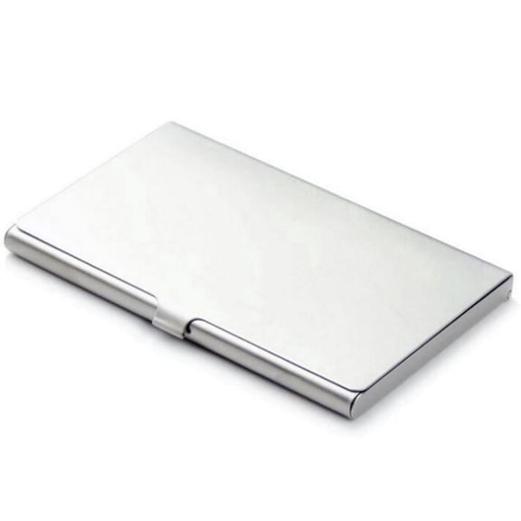 Stainless Steel Business Card Holder, Slim Metal Pocket Card Case for Name Cards, ID and Credit Cards, TIKA