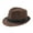 Coffee, variant on Fedora Hat Wide Brim Sun Protection Solid Color Panama Cap Boater Summer Beach Sunhat for Vacation