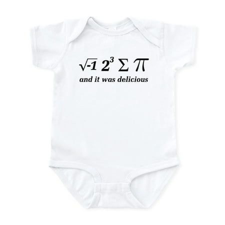 

CafePress - I Ate Some Delicious Pi Math Joke Infant Bodysuit - Baby Light Bodysuit Size Newborn - 24 Months