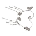 thumbnail image 4 of Exquisitos Pendientes De Borla De Mariposa, Circonita AAA. Hipoalergénico, No Perforado, Aleación De Oro Y Plata. Sin Clips Perforantes, Regalo De Joyería Con Cristales, 4 of 8