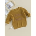 thumbnail image 2 of SUNSIOM Chandail pour Bébé Garçon Broderie Lettre Col Rond Manches Longues Pulls Vêtements d'Automne, 2 of 8