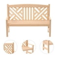 thumbnail image 2 of Miniature Garden Bench Micro Wooden Bench Mini Park Bench for Doll House, 2 of 9