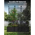 thumbnail image 6 of Luku Versatile Planter Box with Trellis for Elegant Outdoor Privacy and Gardening, 6 of 7