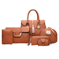 thumbnail image 1 of Set 6 Bolsas Retro Clásica Para Dama Marron Malubero Bolso de hombro, 1 of 5