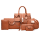 thumbnail image 1 of Set 6 Bolsas Retro Clásica Para Dama Marron Malubero Bolso de hombro, 1 of 5