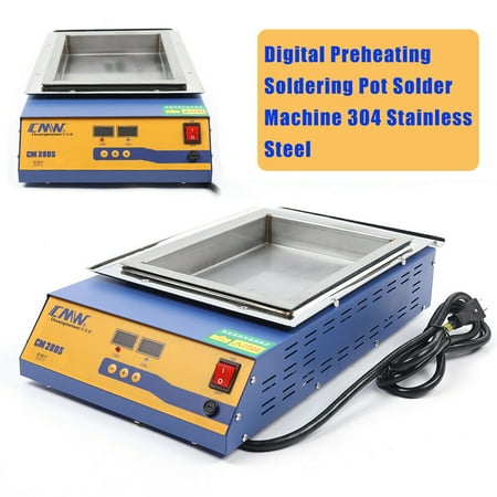 

Mkyiongou Solder Soldering Pot Desoldering Bath Tin Melting Plate 2000W Lead-free 0-400°C