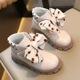 thumbnail image 6 of Lojoutye NEW Girls Boots Girls Autumn and Winter Kids Boots Bright Color Side Zipper Cute Ankle Boots Snow Boots Kids Little Kid and Big Girls Boot Kid Children Bow Boots Shoes Academy Styl, 6 of 9