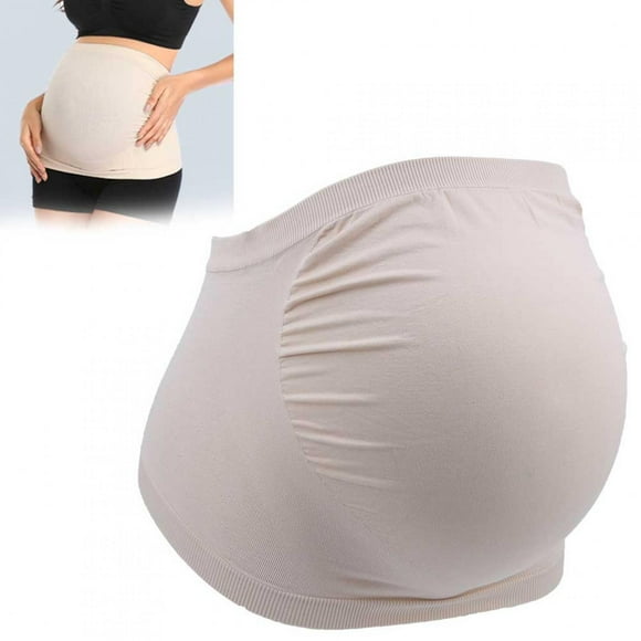 Cinturón de Maternidad Transpirable abdominal Cinturón de Soporte para Emarazo Suave Maternidad Vientre Brace Nylon Color de Piel para Mujeres Emarazadas