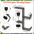thumbnail image 4 of Gnmfd Christmas Stocking Holders Metal Hooks Fireplace Mantle Non Slip Holiday Decoration for Home Party Seasonal Decor Stocking Rack Storage Shelf Storage Cabinet Storage Organizer, 4 of 7