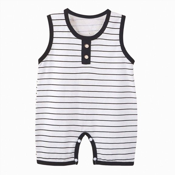 CAUYDY 3 6 9 Months 1T 2T Preemie Girls Clothing Newborn Short Sleeved Loungewear for Boys Baby Spring Summer Bodysuit Infant Romper Sizes 18-24 Months,Black