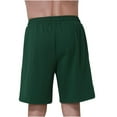 thumbnail image 4 of Daqian Sports Men's Shorts Quick Drying Breathable Fitness Shorts Casual Sports Shorts Mens Shorts Elastic Waist Mens Exercise Shorts Big and Tall Mens Shorts Clearance Dark Green XL, 4 of 6